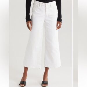 Good American Good Waist Crop Palazzo Jeans